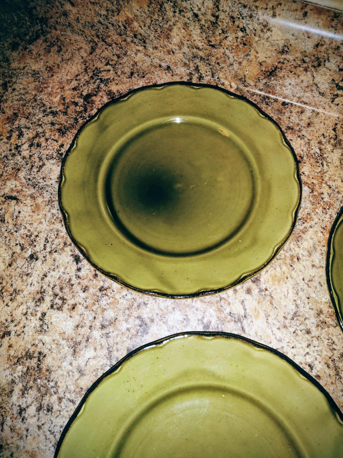 3 Grindley Colonial Classic Moss Green Dinner Plate - Corning, Arkansas - FleaMarketBay