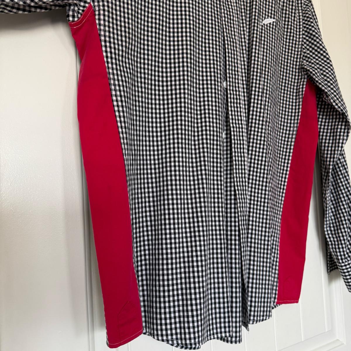 BRAND NEW XL Publish Black  White Gingham Shirt w Red Side P - Los Angeles, California - FleaMarketBay