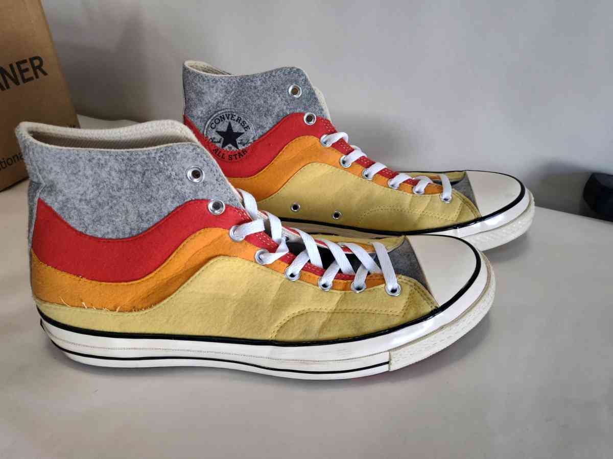 Converse Chuck 70 NorEaster Felt Orange Red High Tops size13 - Dayton, Ohio