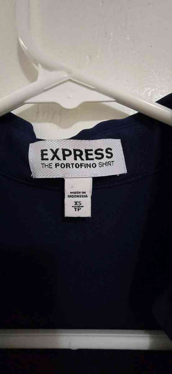 Navy Blue Button Down womens shirt - Ardmore, Pennsylvania - FleaMarketBay