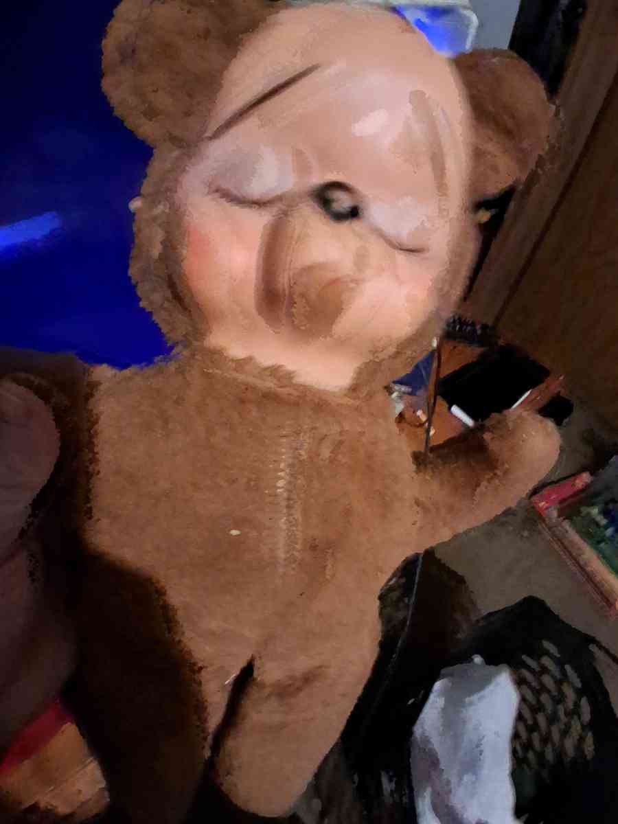 Ruston teddy bear rubber faced