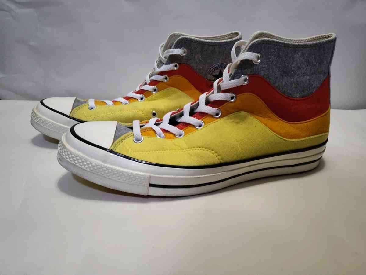 Converse Chuck 70 NorEaster Felt Orange Red High Tops size13 - Dayton, Ohio - FleaMarketBay