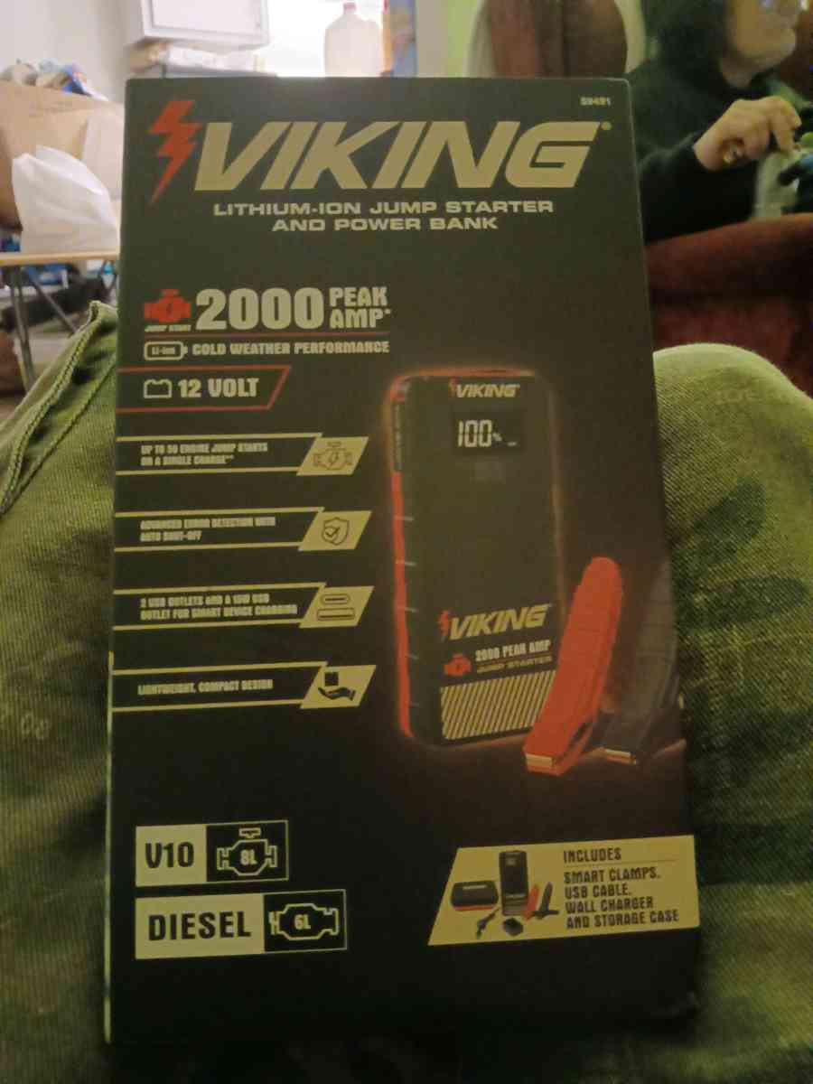 2000 peak amp jump starter