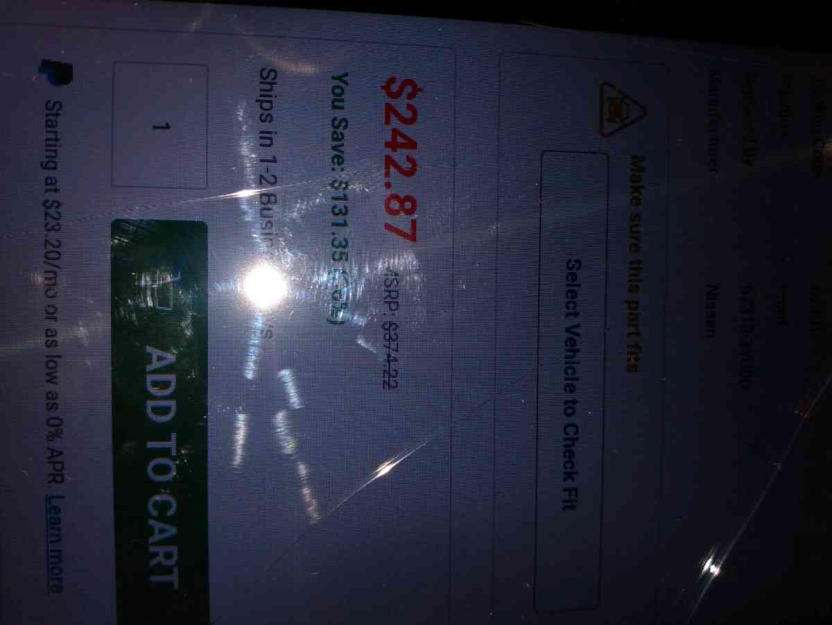 Nissan clip on front bumper sign - Los Angeles, California - FleaMarketBay