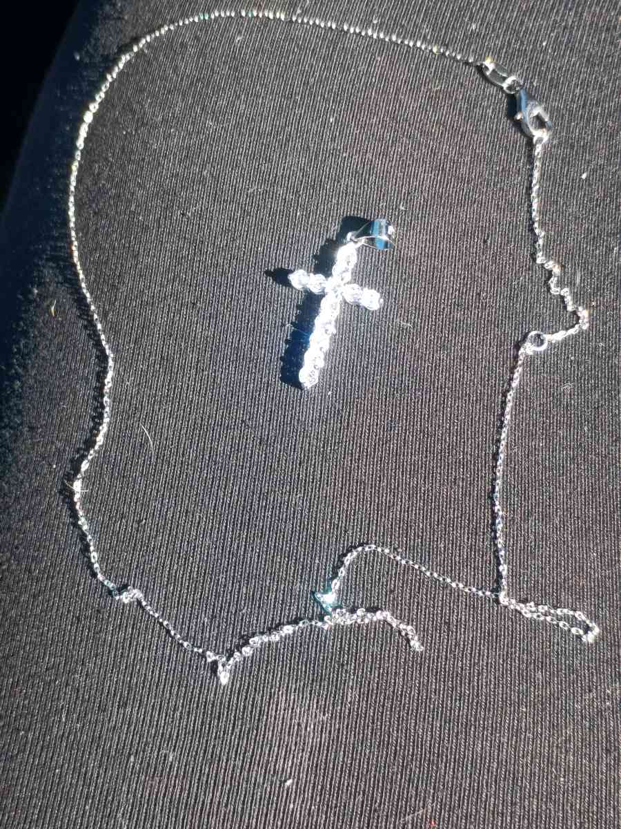 925 silver diamond cross - Yuma, Arizona - FleaMarketBay