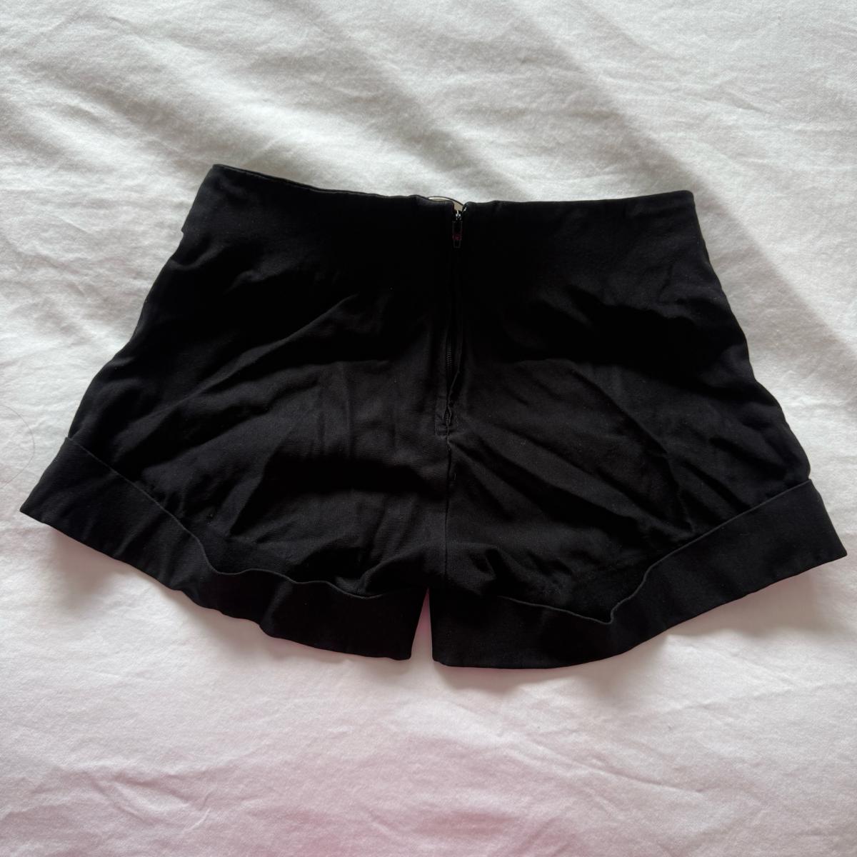 Black HighWaisted Belted Cuffed Shorts  Size Small  Chic Tai - Los Angeles, California - FleaMarketBay