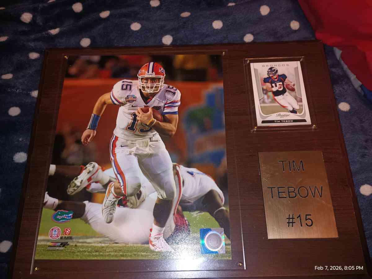 Tim Tebow  Collectable  plaque - Byron, Georgia