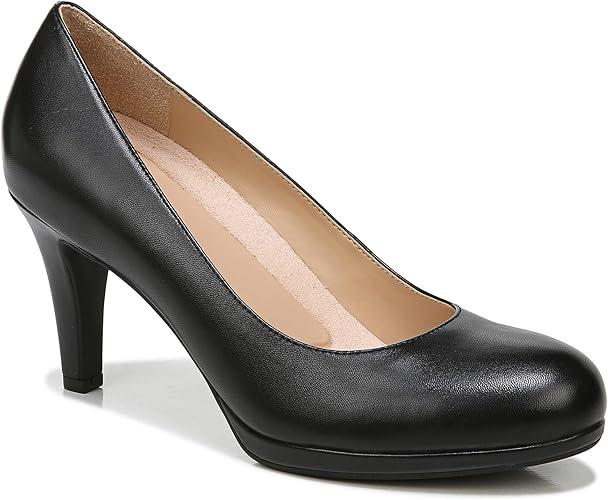 Naturalizer Womens Michelle Pump Black Leather Size 11 w Navy