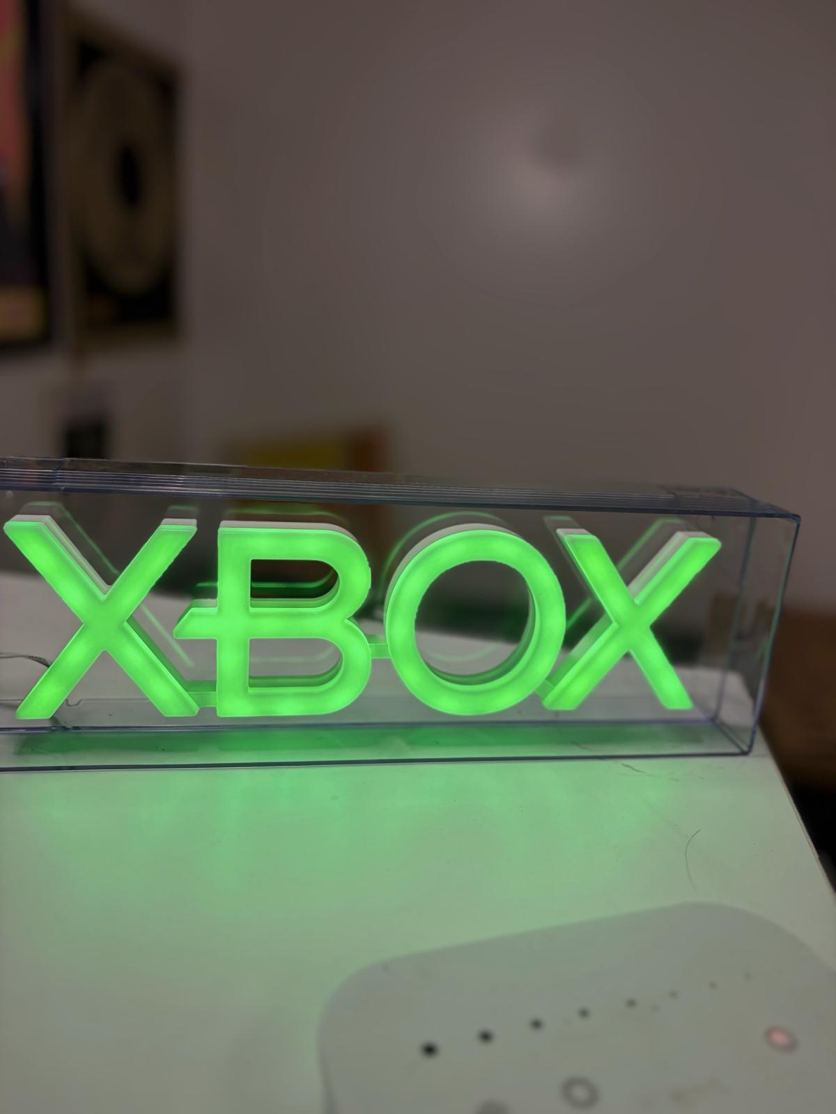 Xbox LED Neon Light  Green Logo Sign  Gamer Room Decor  Wall - Hillside, New Jersey - FleaMarketBay