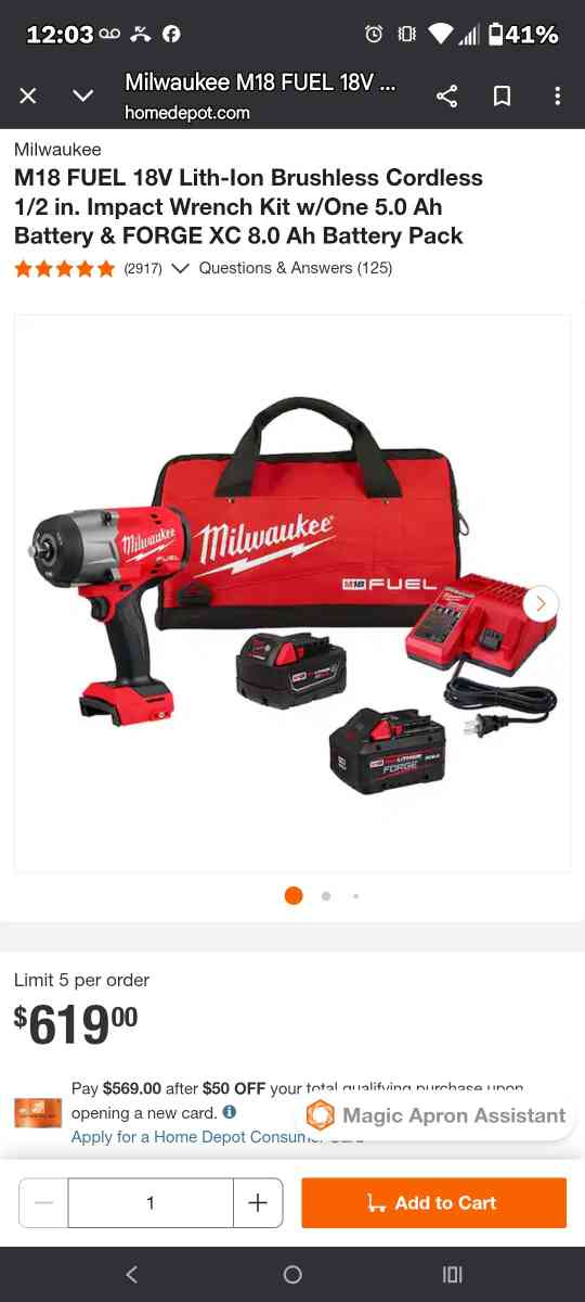 This Milwaukee M18 FUEL 12 in Impact Wrench - Seaford, Delaware - FleaMarketBay