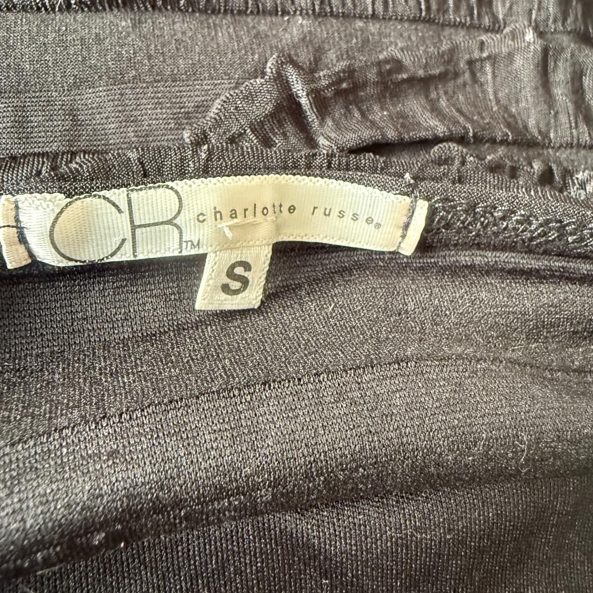 Charlotte Russe Black Strapless Ruffle Bustier Mini Top - Los Angeles, California - FleaMarketBay