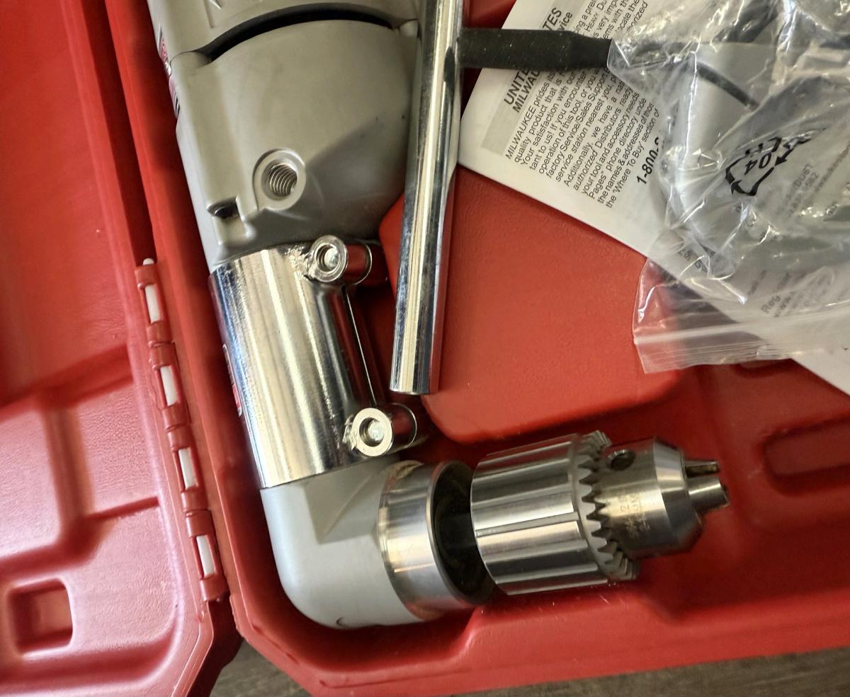 Milwaukee corded right angle drill - Canton, Georgia - FleaMarketBay