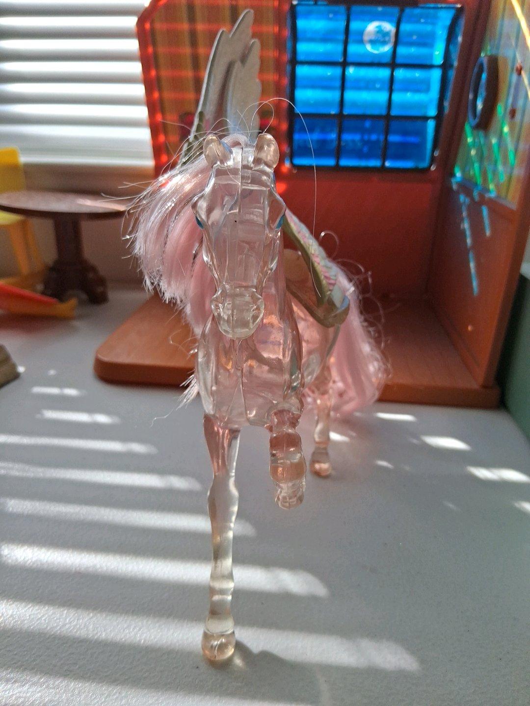 VINTAGE PINK CLEAR SWIFTWIND SHE RA HORSE - Turlock, California - FleaMarketBay