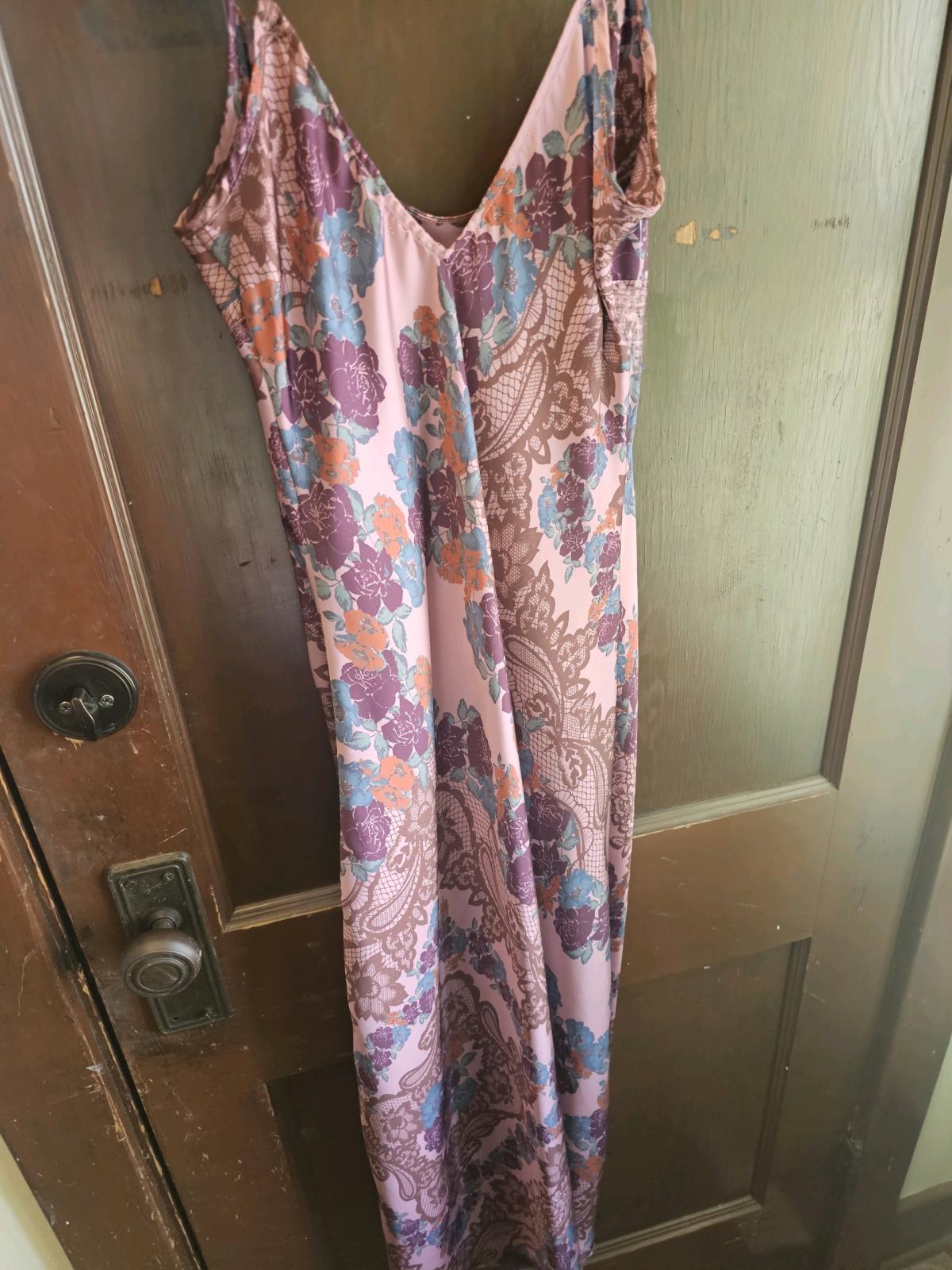 free people intimacy pink slip dress size small