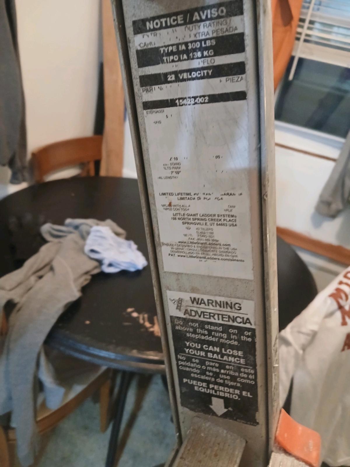 Little Giant foldable 22ft extra heavy dutyladder great - Wichita, Kansas - FleaMarketBay