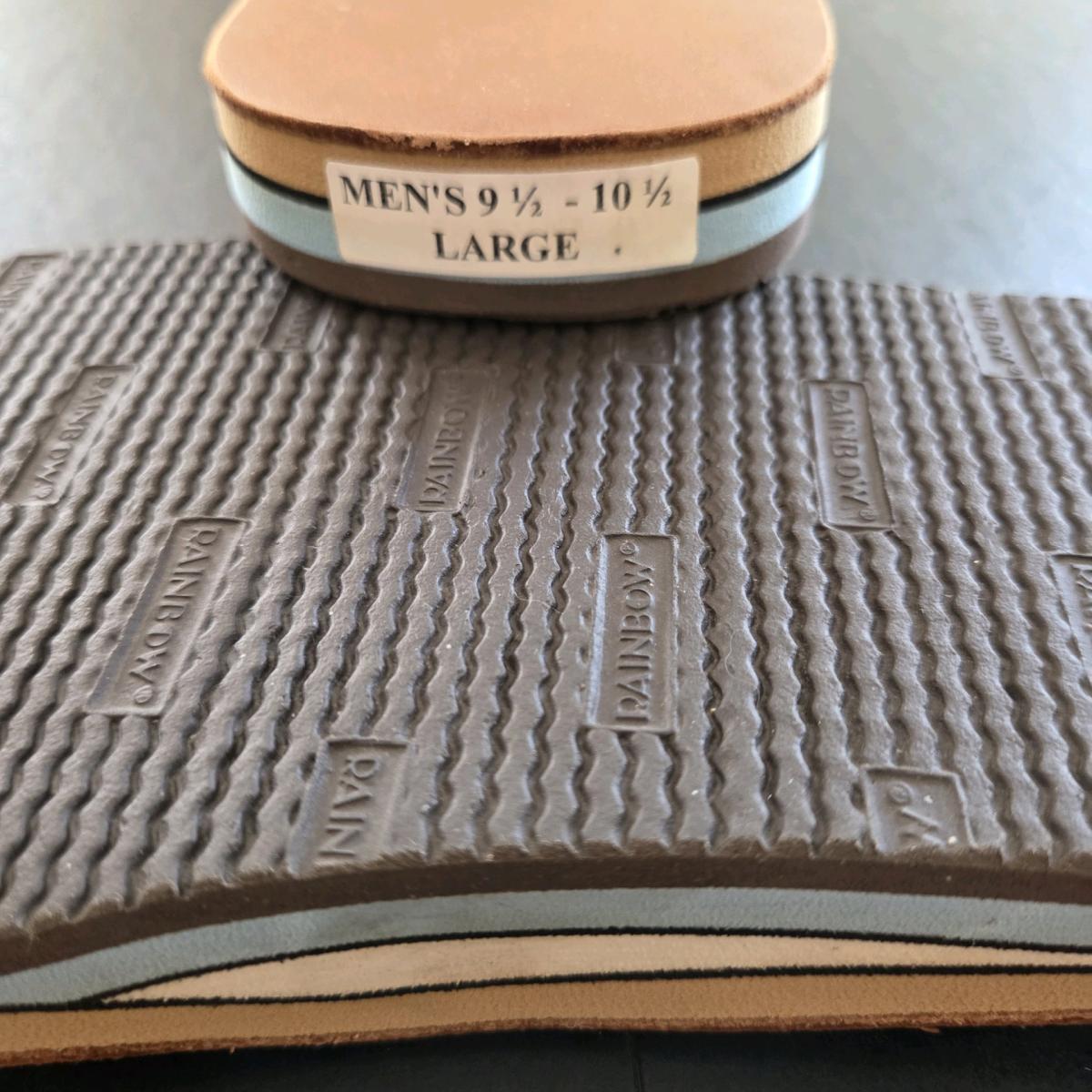 Mens Rainbow flipflops Size L - Inglewood, California - FleaMarketBay