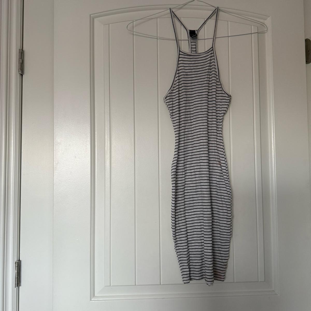 Windsor Striped Ribbed Racerback Midi Dress - Los Angeles, California
