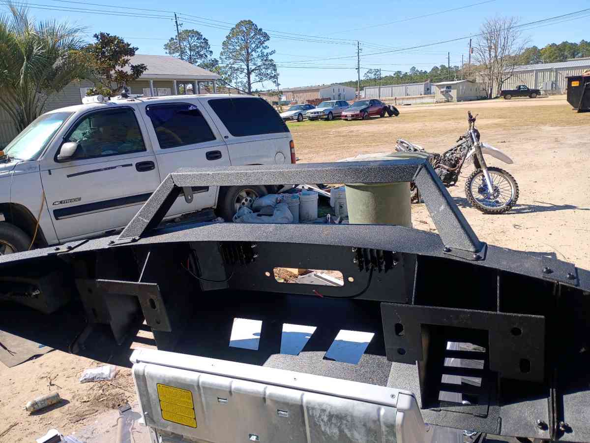 rhino front bumper with four LEDs  led bar hook up winch acc - Mobile, Alabama - FleaMarketBay