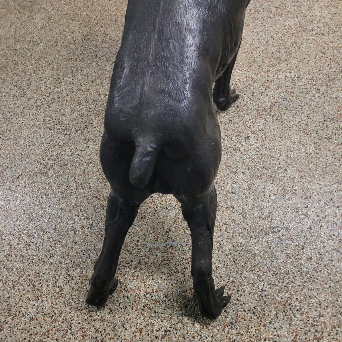 Boxer dog solid bronze statue - Bellmawr, New Jersey - FleaMarketBay