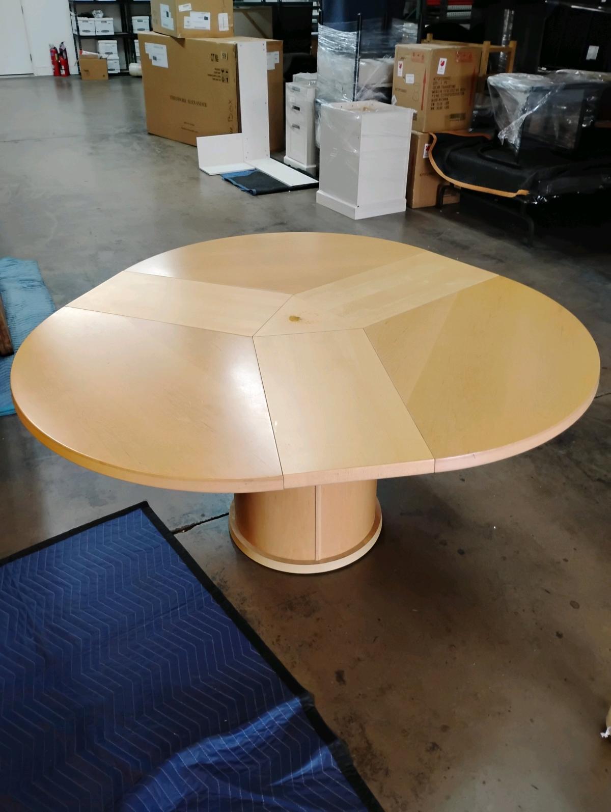 Vintage Round SM32 Extendable Dining Table from Skovby 1970s - Phoenix, Arizona - FleaMarketBay