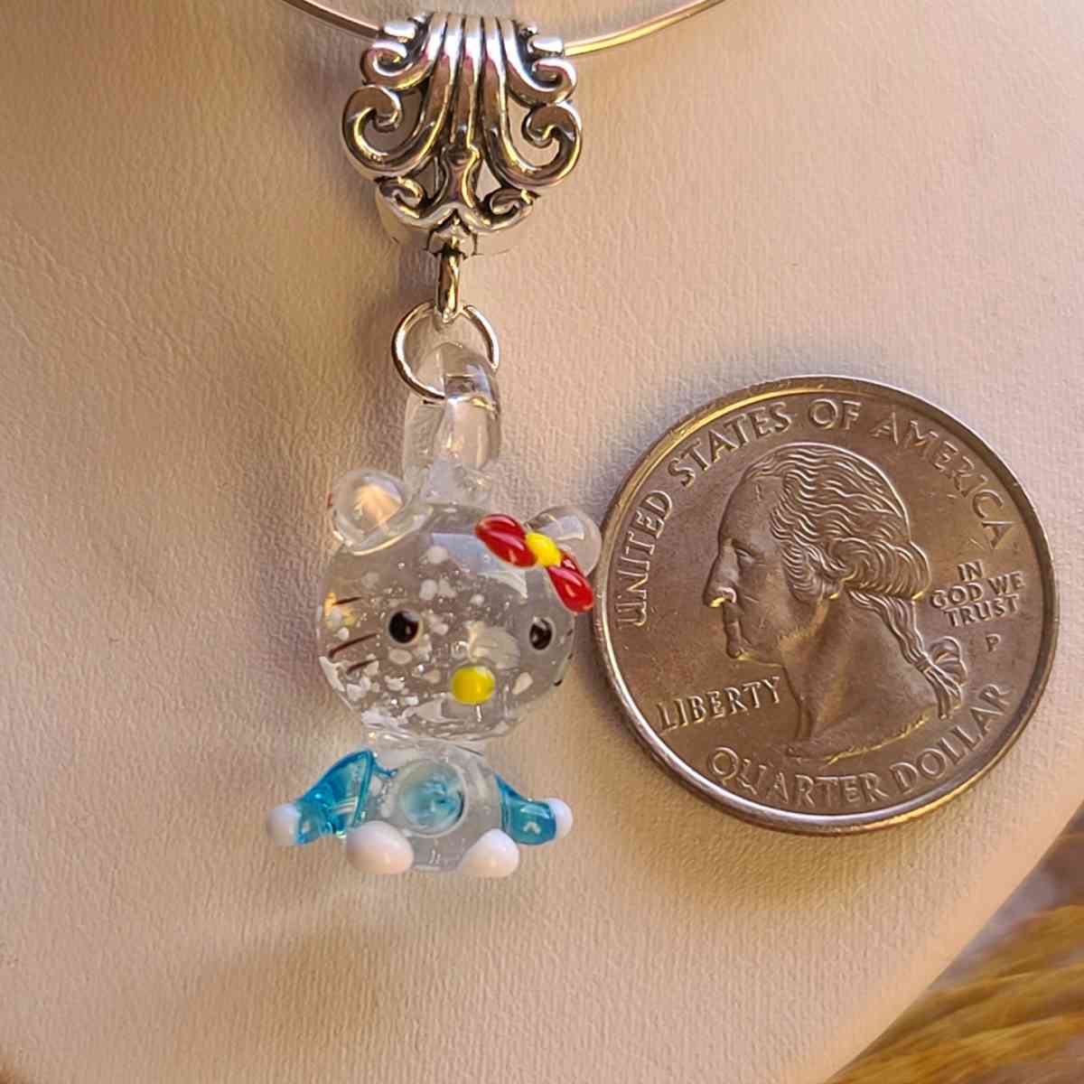 Hello Kitty Murano Glass Pendant - Detroit, Michigan - FleaMarketBay