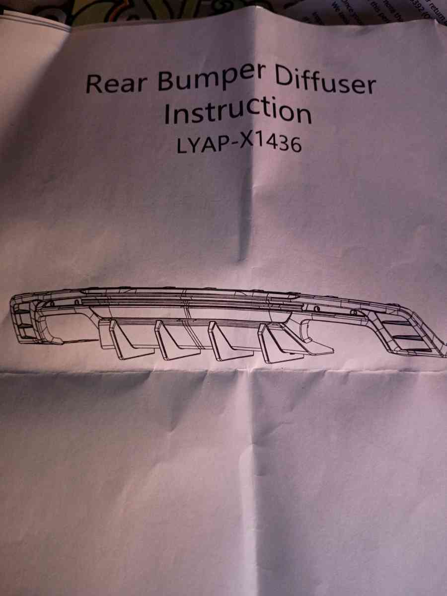 rear bumper diffuser for SS Camaro - Mobile, Alabama - FleaMarketBay