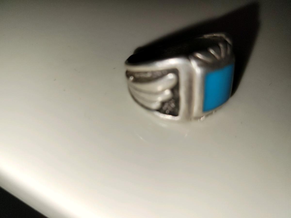 Southwestern Style Sterling and Turquoise Vintage Ring - Chandler, Arizona - FleaMarketBay