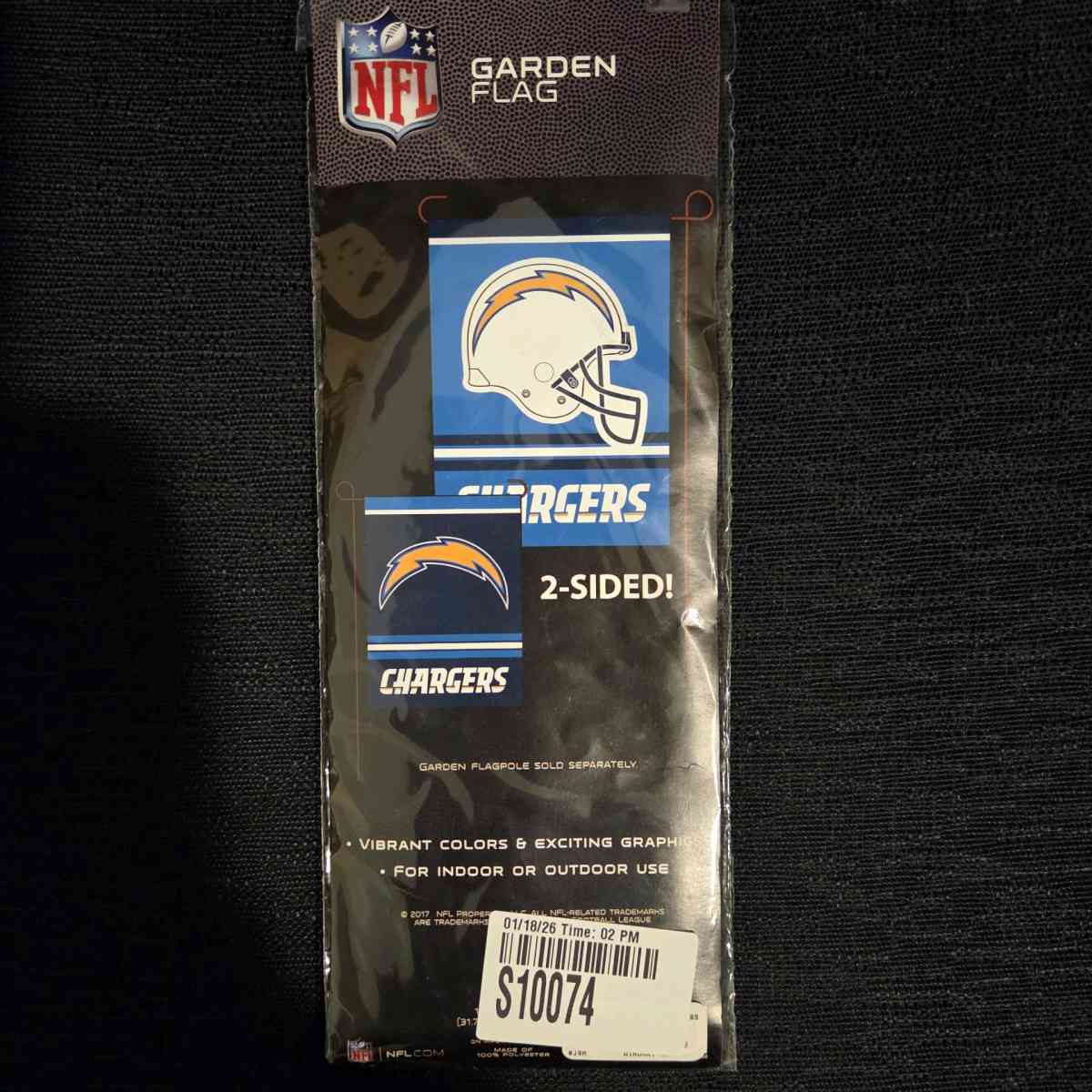NFL Chargers Garden Flag New - Inglewood, California