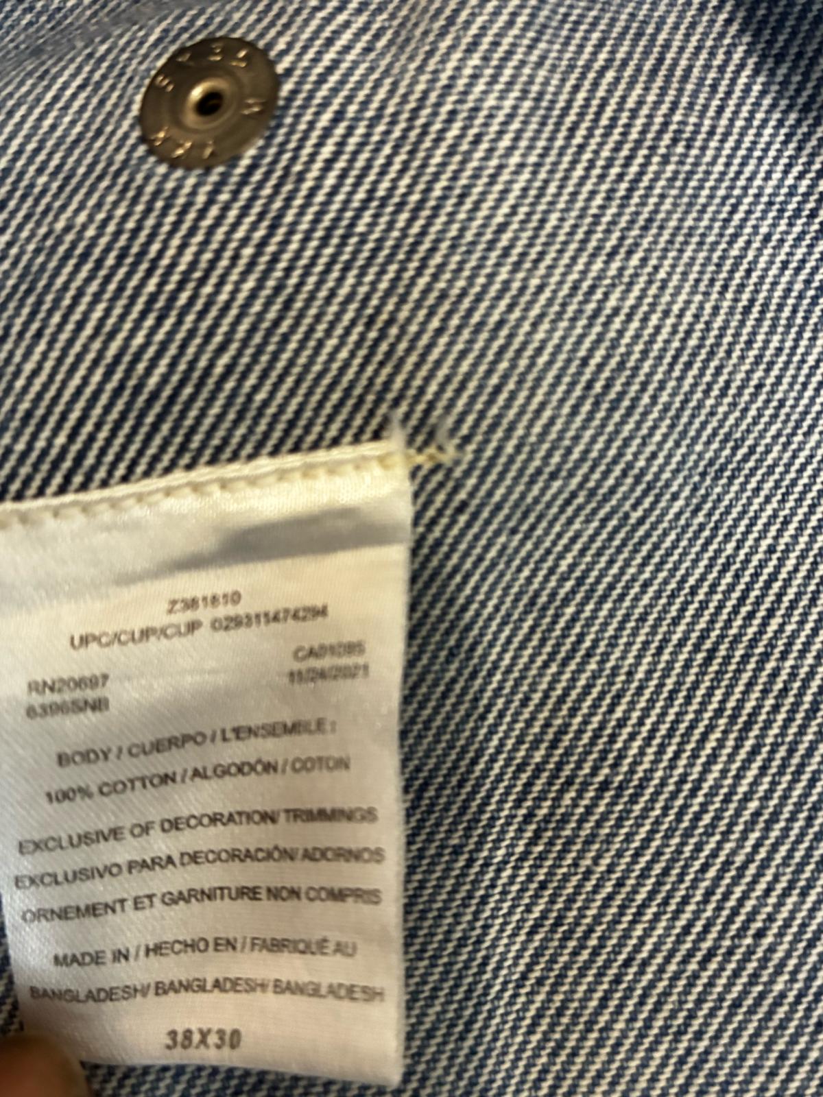 Dickies Mens Denim Bib Overalls Blue Workwear Cotton Size 38 - Raleigh, North Carolina - FleaMarketBay