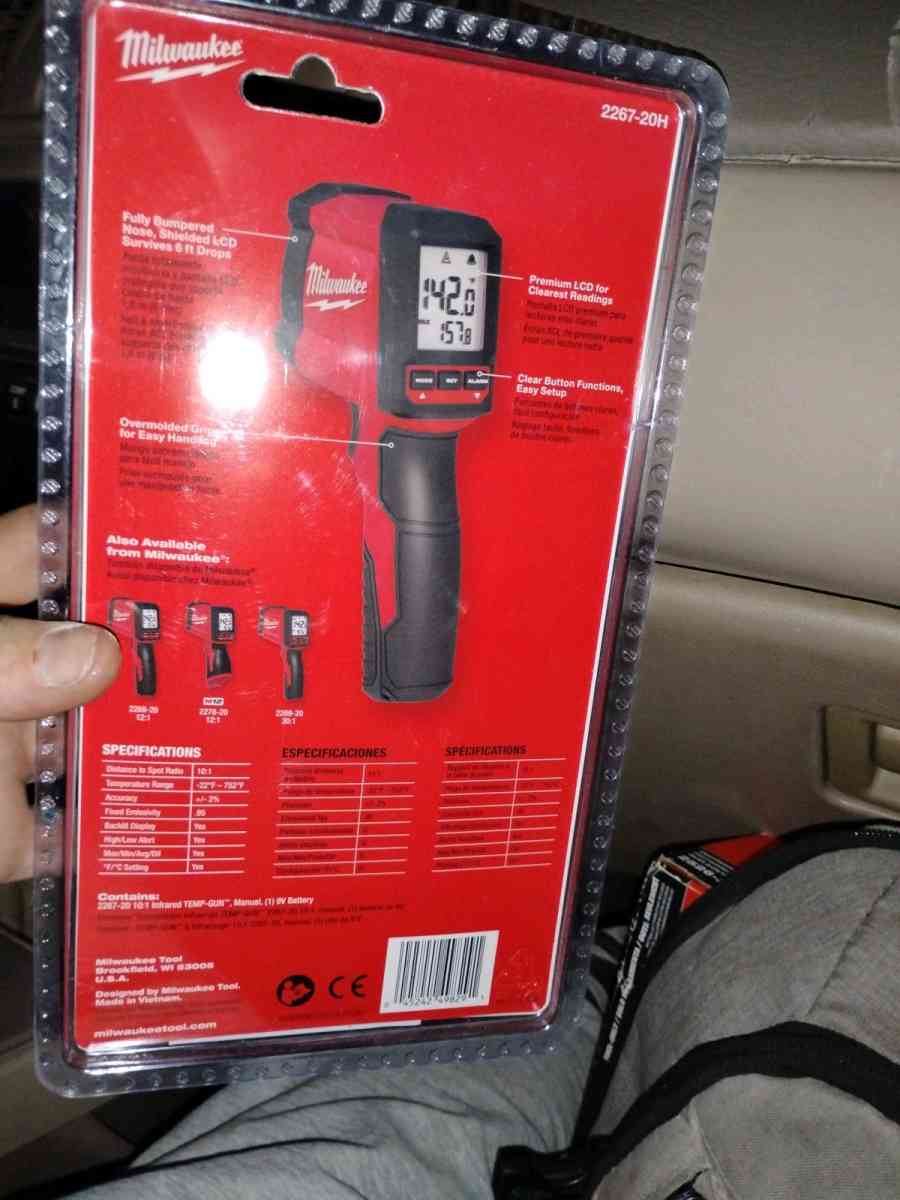 Milwaukee 10 1 Infrared temp gun - Peoria, Illinois - FleaMarketBay