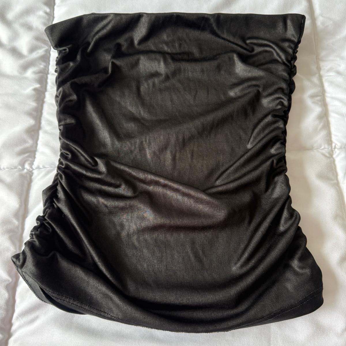 Strapless Charcoal Gray MilitaryInspired Dress with Gold Cre - Los Angeles, California