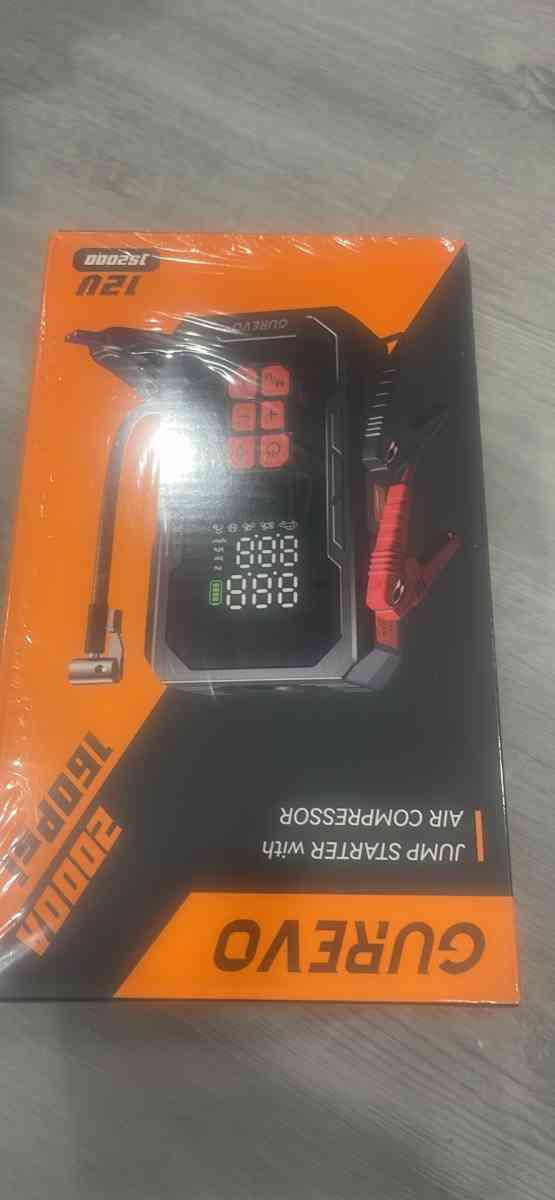 2000A Jump Starter with Air Compressor