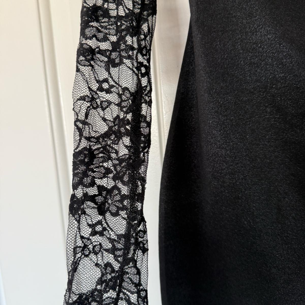 Sheer Lace Back After Dark Mini Dress  Dark Romance Energy - Los Angeles, California - FleaMarketBay