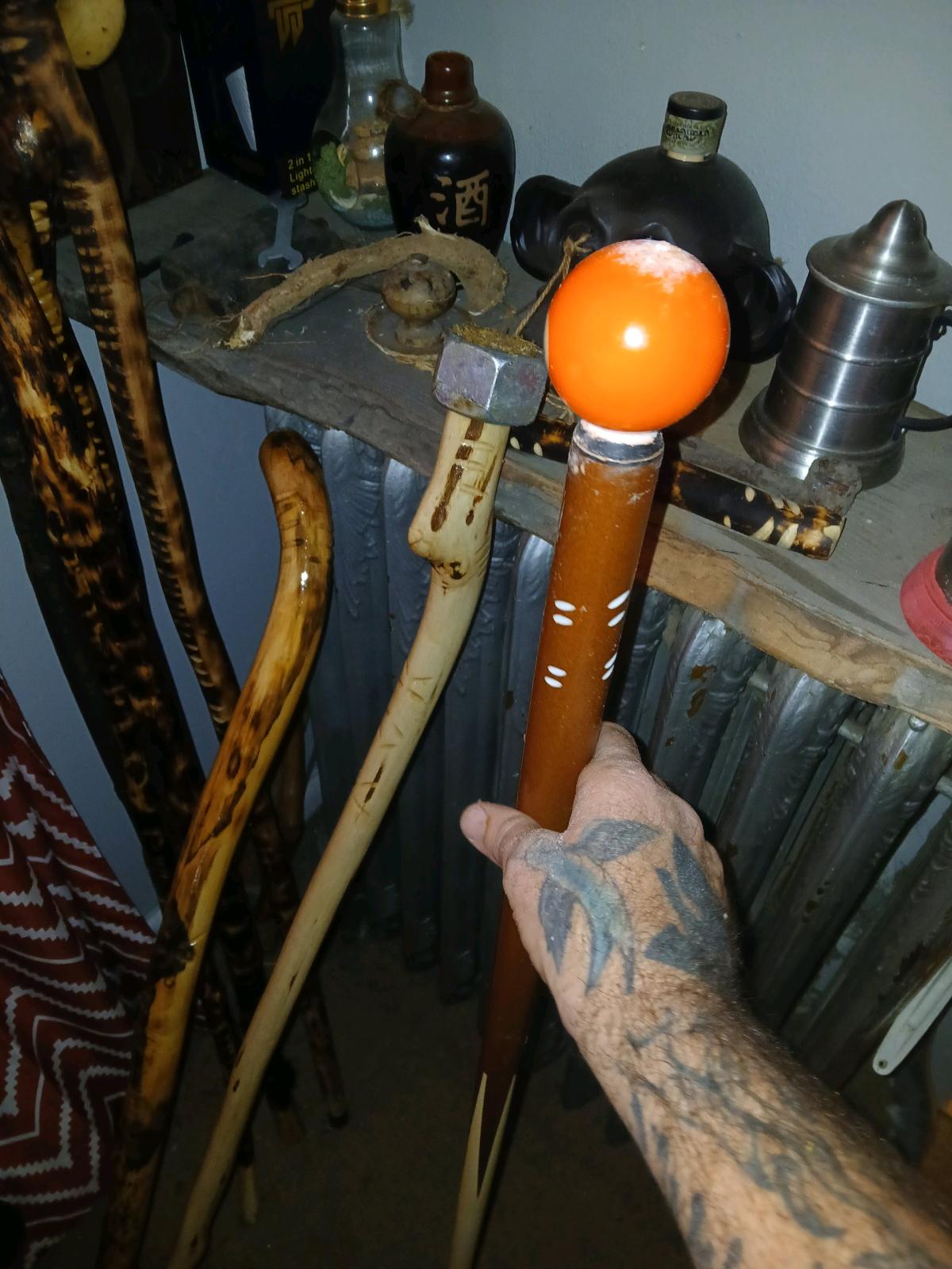 billiard cue stick and ball walkingsticks - Troy, New York - FleaMarketBay