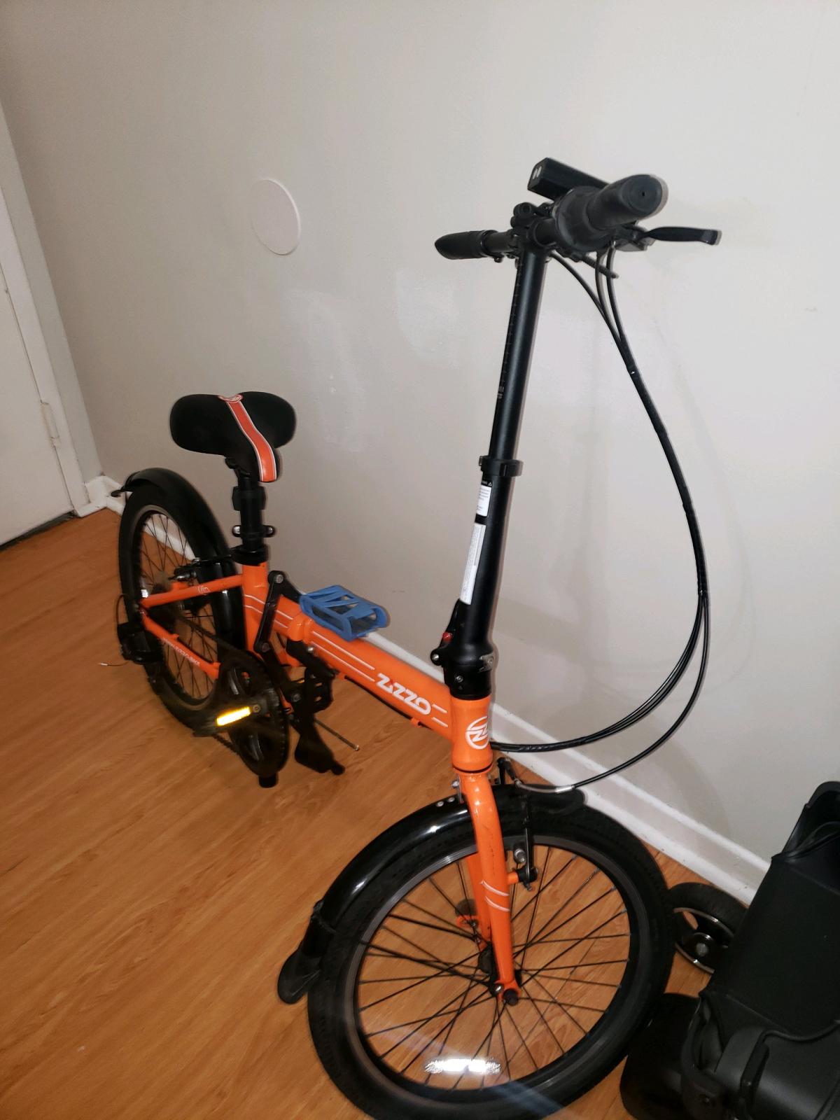 orange ZIZZO Folding Bike - Pasadena, California - FleaMarketBay