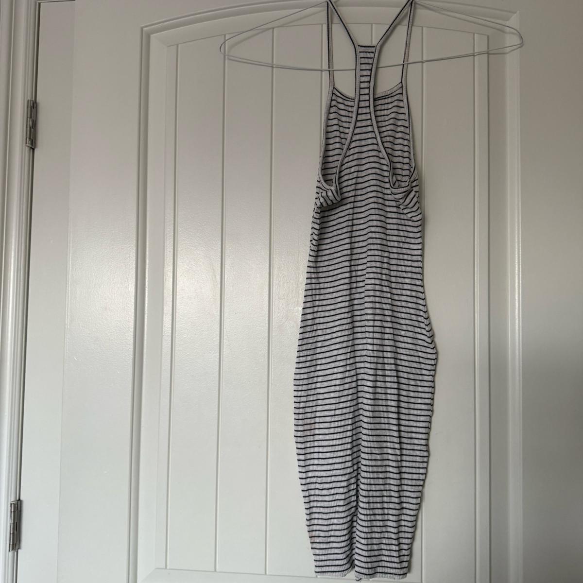 Windsor Striped Ribbed Racerback Midi Dress - Los Angeles, California - FleaMarketBay