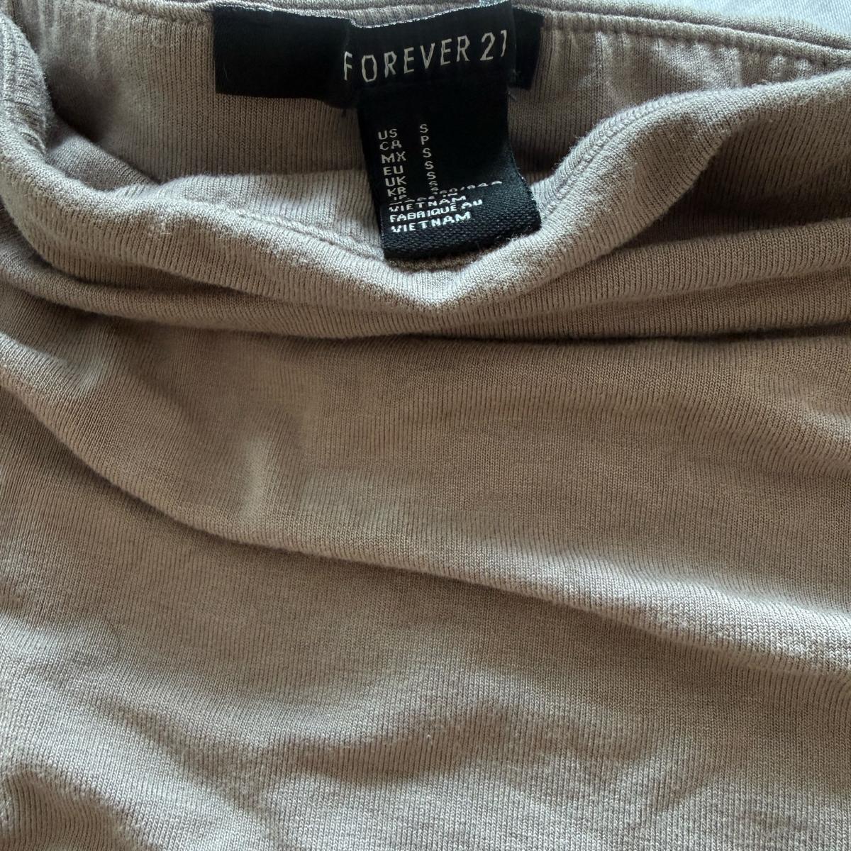 Forever 21 Taupe Strapless Ruched Bodycon Midi Dress  Size S - Los Angeles, California - FleaMarketBay