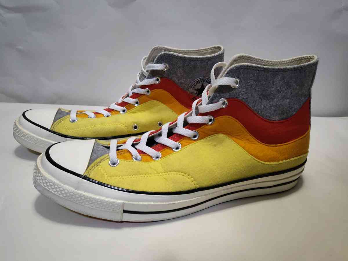 Converse Chuck 70 NorEaster Felt Orange Red High Tops size13 - Dayton, Ohio - FleaMarketBay