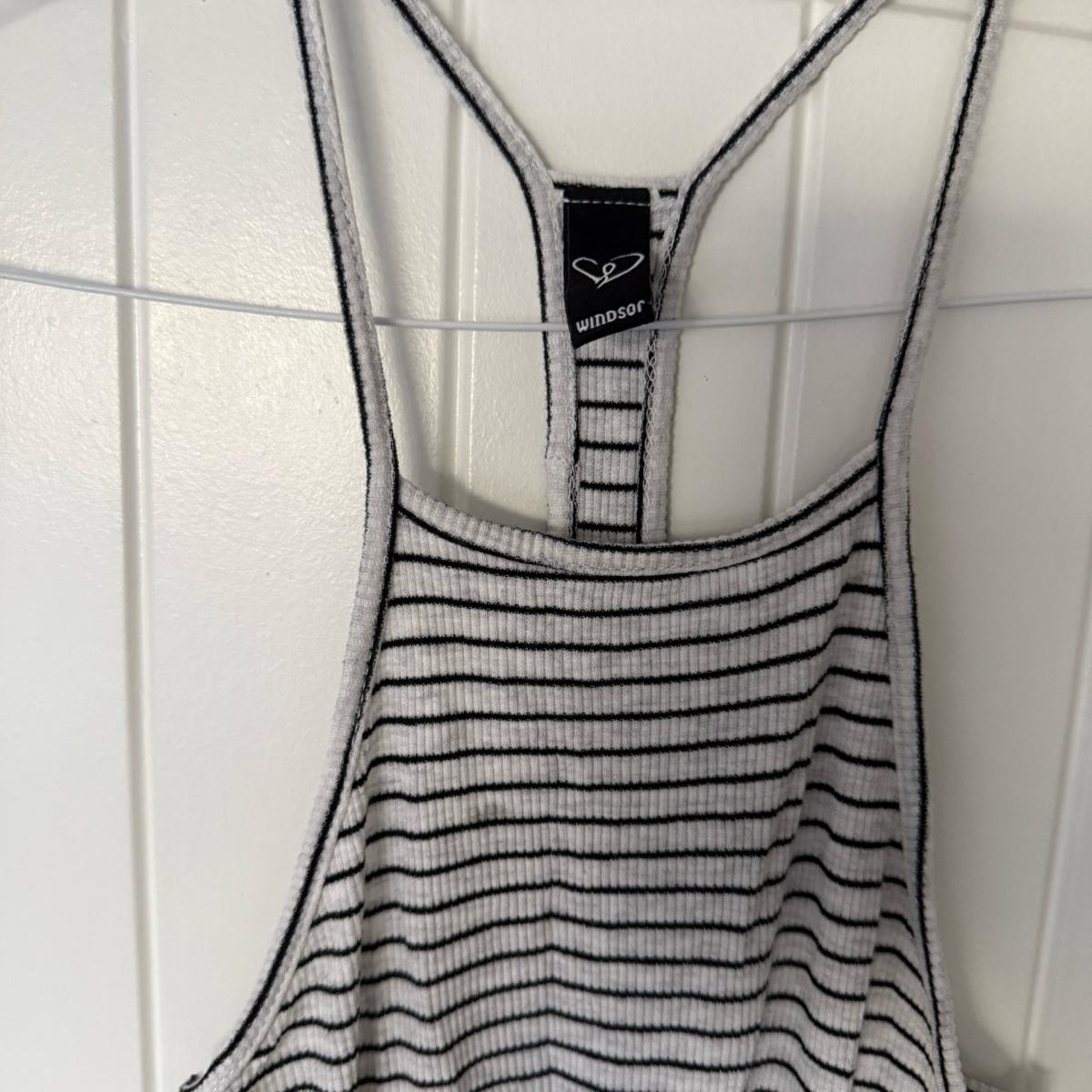 Windsor Striped Ribbed Racerback Midi Dress - Los Angeles, California - FleaMarketBay