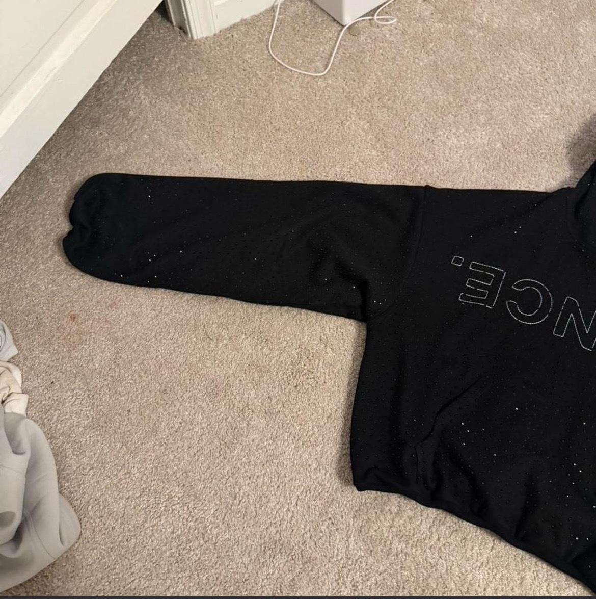 silence by onyx onyx vvs rhinestone hoodie in black - Plano, Texas - FleaMarketBay