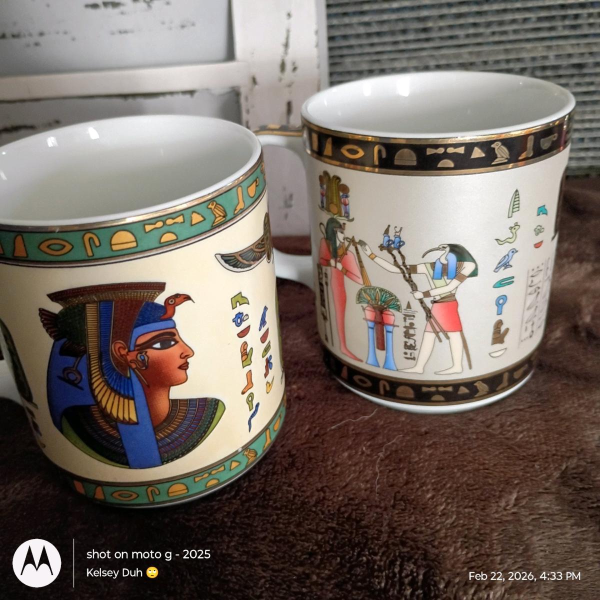 Egyptian coffee mugs - Monument, Colorado - FleaMarketBay