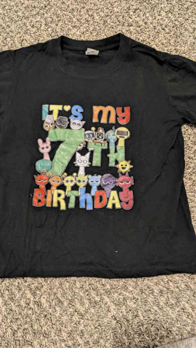 7th bday sprunki shirt