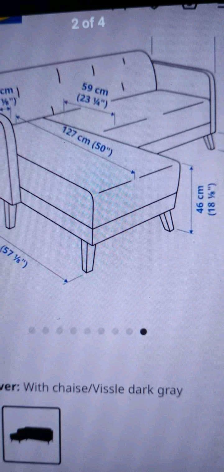 Dark Grey L sofa - Miramar Beach, Florida - FleaMarketBay