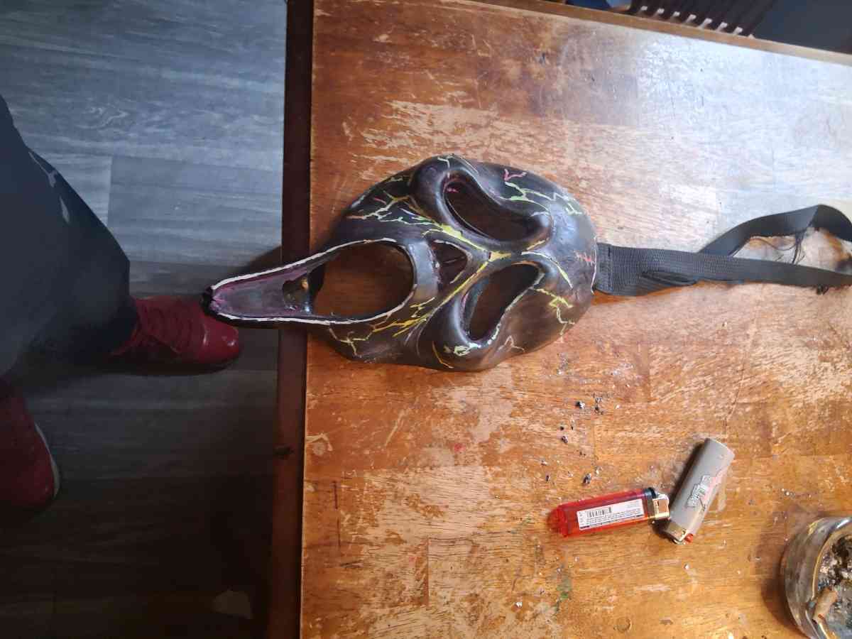 scream custom mask hand painted - Laurens, South Carolina - FleaMarketBay