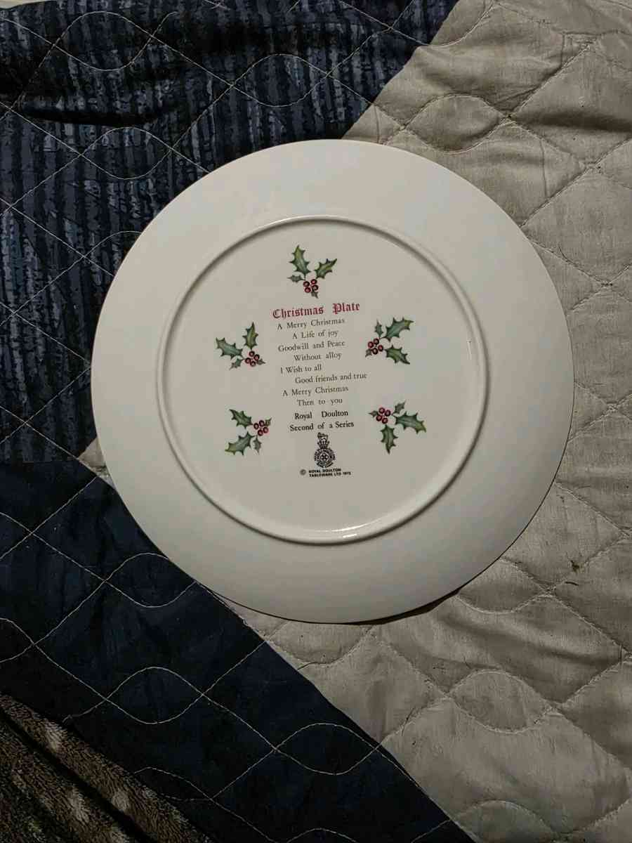 1978 Christmas plate - Brookshire, Texas - FleaMarketBay