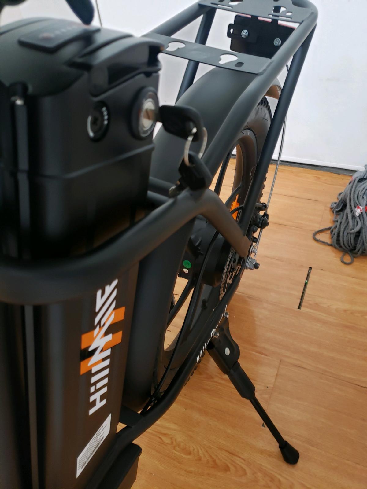 BRAND NEW HillMIES Black Folding Electric Fat Tire Bike