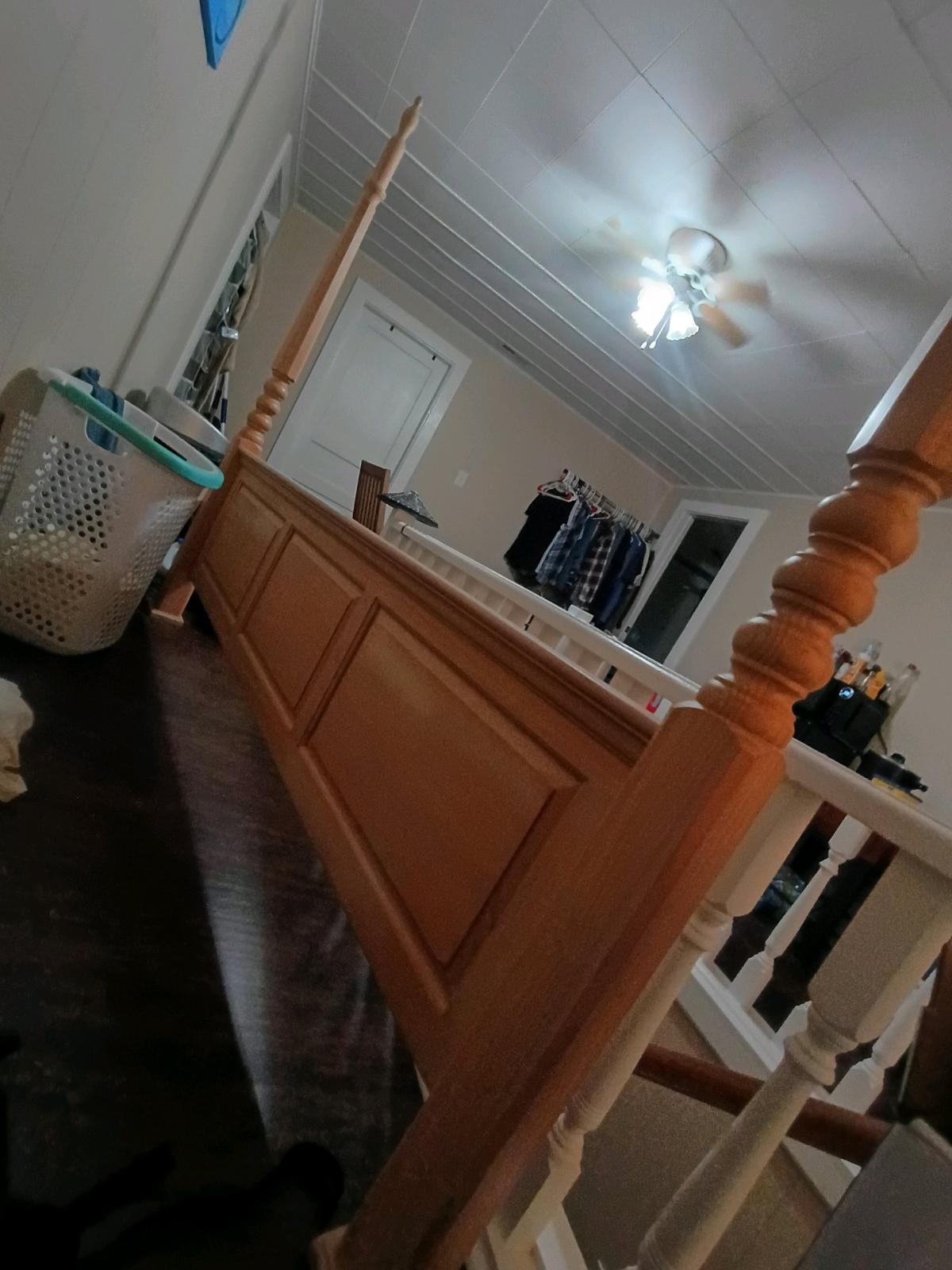 Bernhardt Cerused oak canopy bed and matching dresser - Gallatin, Tennessee - FleaMarketBay