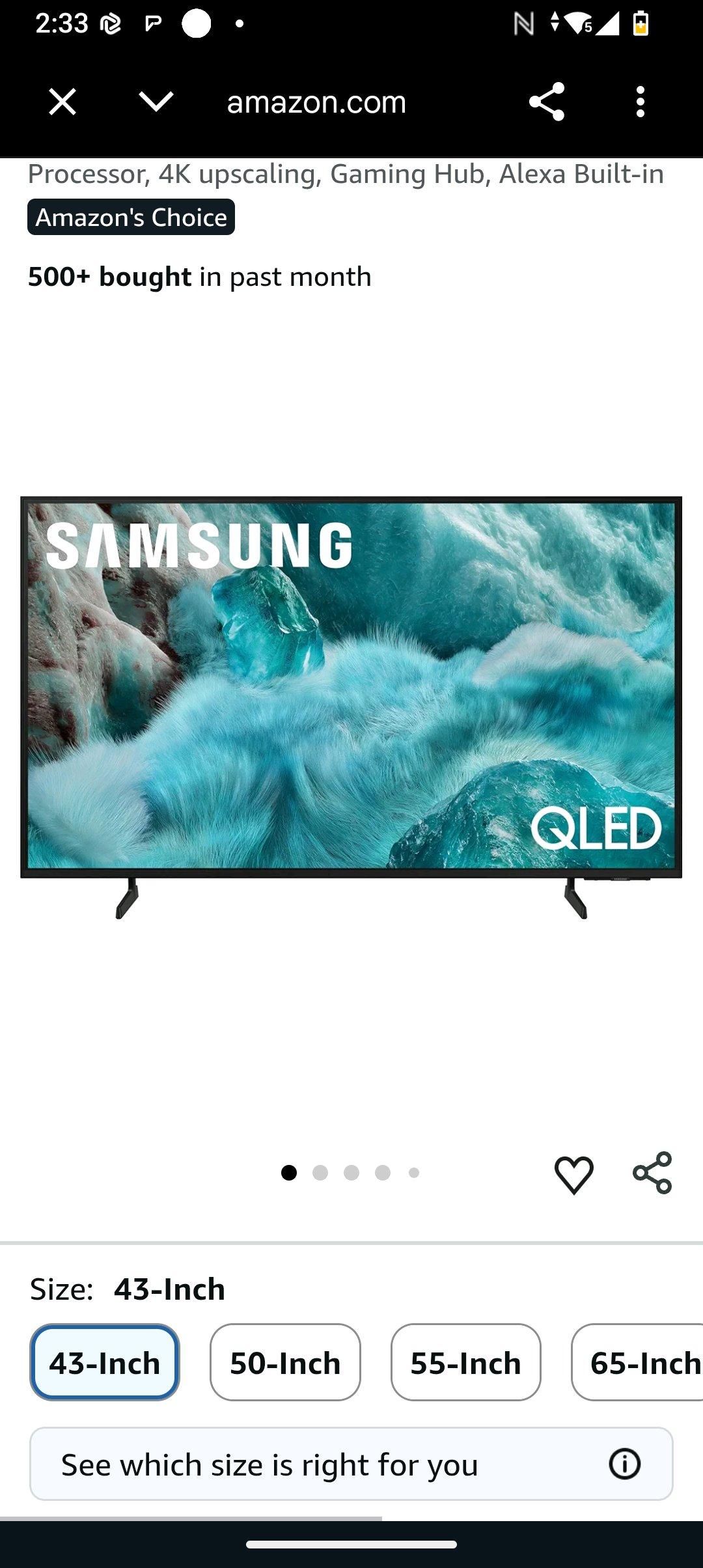 Samsung 43 inch TV QLED - San Antonio, Texas - FleaMarketBay