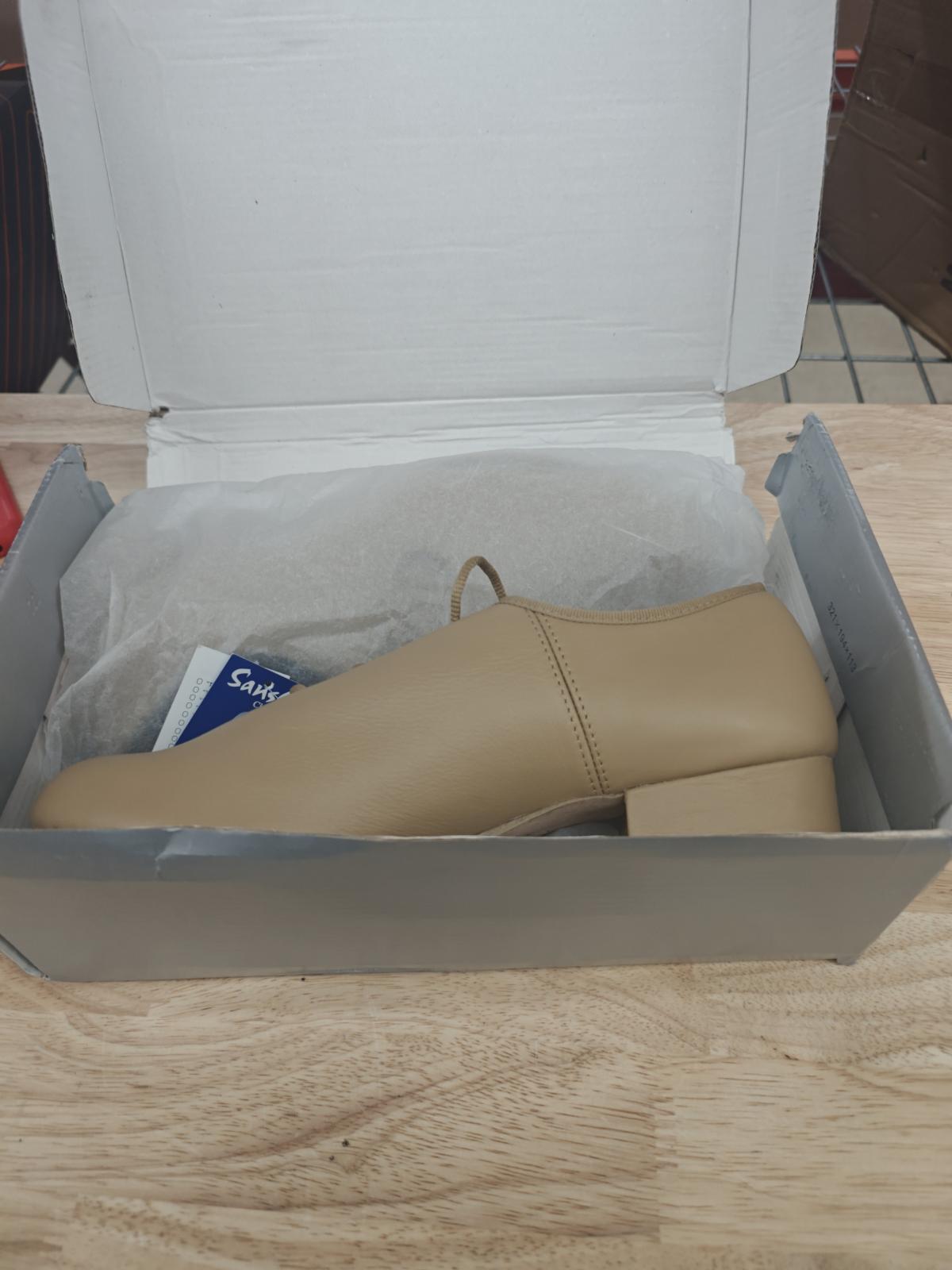 Sansha T-World Tap Shoes for Girls Boys Lace Up PU Leather Dance Shoes for Little Kid/Big Kid(Tan 15M) - Virginia Beach, Virginia - FleaMarketBay