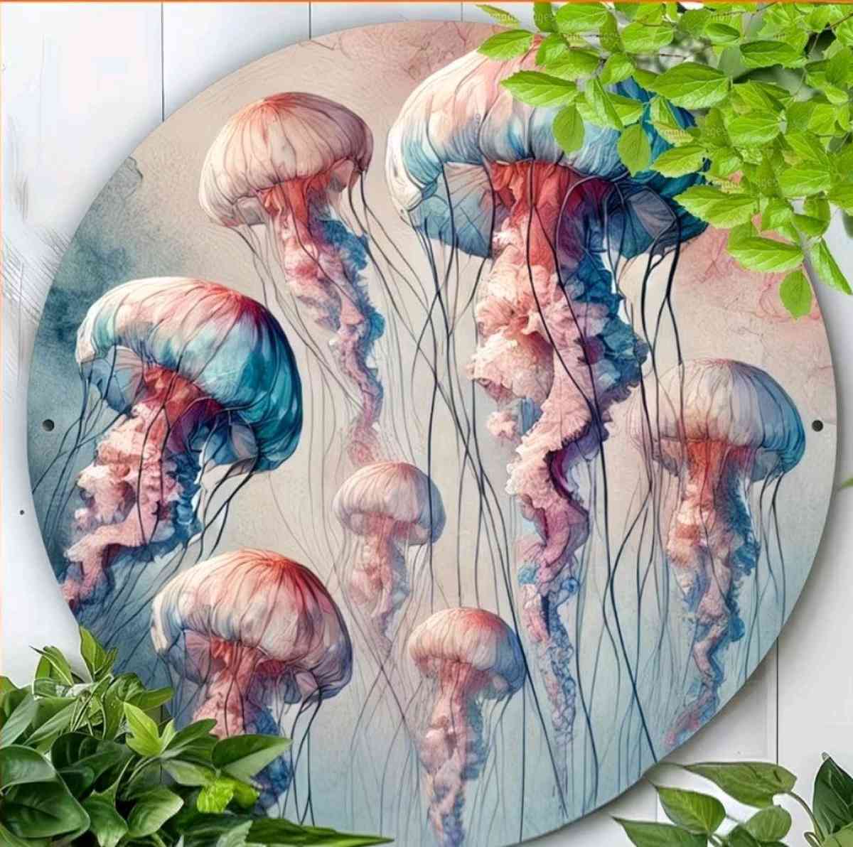 Round Metal Wall Decor Jellyfish - Palm Bay, Florida